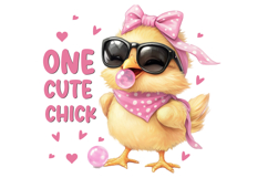 One Cute Chick, Happy Easter PNG, One Cute Chick Clipart Product Image 1