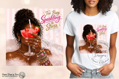 Too Busy Sparkling to Stress PNG Fashion Girl Design Product Image 3