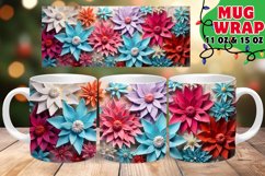 Snowy Fantasy Christmas Mug Wrap, 11oz &amp; 15oz Product Image 1