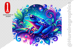 Cute Frog Clipart - PNG File Product Image 2