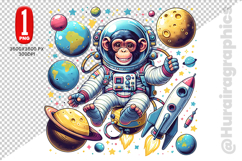 Cute Monkey Clipart - PNG File Product Image 2