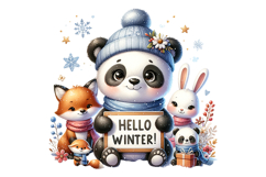 Hellow Winter Clipart - PNG File Product Image 1