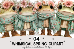 Whimsical Spring Clipart png Whimsical Spring Watercolor png Product Image 1