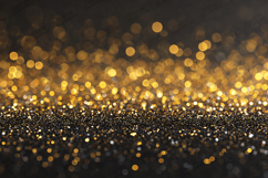 Gold and Black Glitter Bokeh Sparkle Background Product Image 1