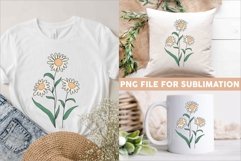 Vintage Botanical Flowers Clipart, Flower Sublimation Bundle Product Image 3