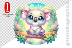 Cute Koala Clipart - PNG File Product Image 2