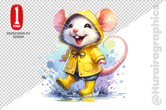 Cute Rat Clipart - PNG File Product Image 2