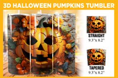 Halloween Pumpkin 3D Tumbler Wrap Bundle, 20 oz Fall Tumbler Product Image 11