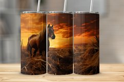 Horse Tumbler Sublimation Design Product Image 1