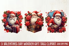 Cute Valentine Gnome Clipart, Gnome Clipart, Cute Gnome Product Image 1
