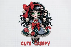 Zombie Dolls Cute but Creepy Sublimation PNG Product Image 1