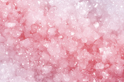 Pink Himalayan salt crystals with a textured background Product Image 1