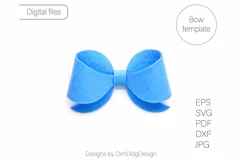 Pinch bow svg Pinch bow template Hair bow svg Hairbow PDF Product Image 1