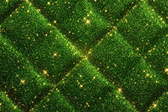 Green Glitter Diamond Pattern Texture | Gold Starburst Spark Product Image 1