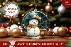 Cartoon Christmas Ornament, Snowman Ornament Design Product Image 1