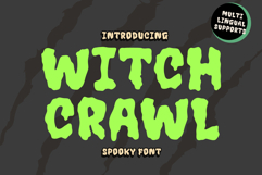 Witchcrawl is a Halloween decorative font. Product Image 1