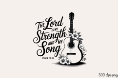The lord is my strength PNG, Vintage soul sublimation PNG Product Image 2