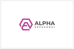 Hexagon Letter A Logo Design Vector Template Product Image 1