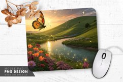 Surreal Butterfly Bliss Mouse Pad PNG Design Product Image 1