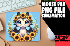 COZY MOUSE MAT INSPIRATIONAL SUBLIMATION, Dragon Product Image 1