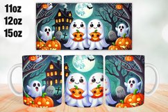 Halloween Boo Mug Wrap Sublimation 11oz, 12oz, 15oz Product Image 1