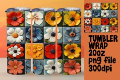 Floral Splendor 20oz Tumbler Wraps - Sublime Designs Product Image 1