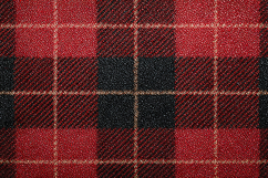 9 PC Luxury Gold Glitter &amp; Red Plaid Digital Paper Bundle Product Image 1