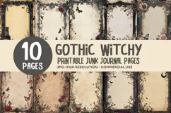 Gothic Rose Junk Journal Pages Product Image 1