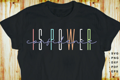 Confidence is power, Inspirational Quotes SVG T shirt Design Product Image 1