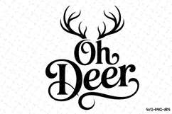 Oh Deer Svg | Christmas svg | Shirt Svg Product Image 2