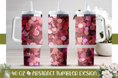Pink Sequin Tumbler PNG, Sparkle 40 Oz Tumbler Sublimation Product Image 1