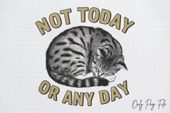 Vintage Funny Cat Quotes Sublimation, Vintage PNG Product Image 1