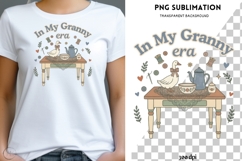 In My Granny Era PNG Sublimation | Vintage Cottagecore Goose Product Image 1