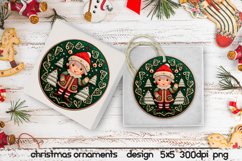 Christmas elf png, 3d Christmas ornaments sublimation Product Image 1
