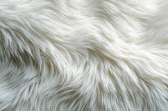 Luxury White Shaggy Faux Fur Texture Background Product Image 1