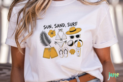 Retro Summer Beach Png Product Image 3