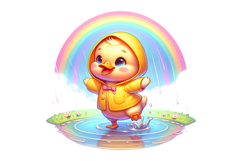 Cute Duck Clipart - PNG File Product Image 1