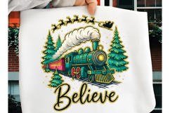Believe North Pole Train Png, Christmas Png, Believe Png Product Image 4