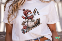 Whimsical Christmas Snowmans Clipart Product Image 5