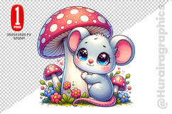 Cute Mouse Clipart - PNG File Product Image 2
