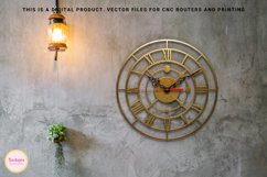 Wall Clock SVG, dxf files for cnc, clock face svg file Product Image 2
