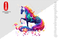 Cute Horse Clipart - PNG File Product Image 2