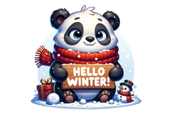 Hellow Winter Clipart - PNG File Product Image 1