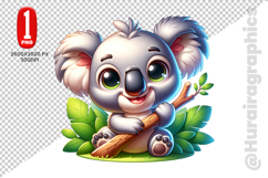 Cute Koala Clipart - PNG File Product Image 2