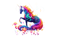 Cute Horse Clipart - PNG File Product Image 1