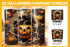 Halloween Pumpkin 3D Tumbler Wrap Bundle, 20 oz Fall Tumbler Product Image 12
