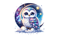 Cute Owl Clipart - PNG File Product Image 1