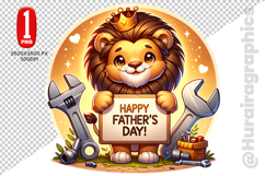 Cute Lion Clipart - PNG File Product Image 2