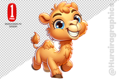 Cute Camel Clipart - PNG File Product Image 1