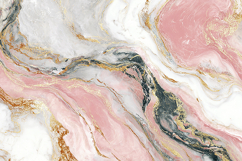 A beautiful abstract marble pattern with pink, white, &amp; gold Product Image 1